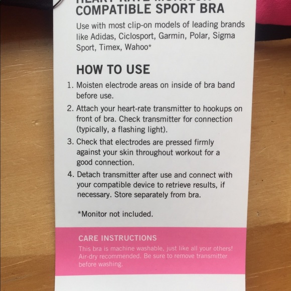 New!  VS HEART RATE MONITOR SPORTS BRA - Picture 4 of 7